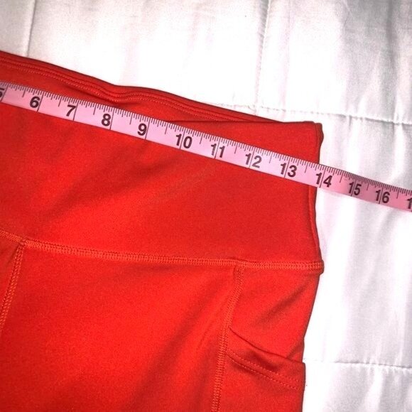 Llb & Flow Womens Red Biker Shorts With Pockets Size L - Picture 6 of 6
